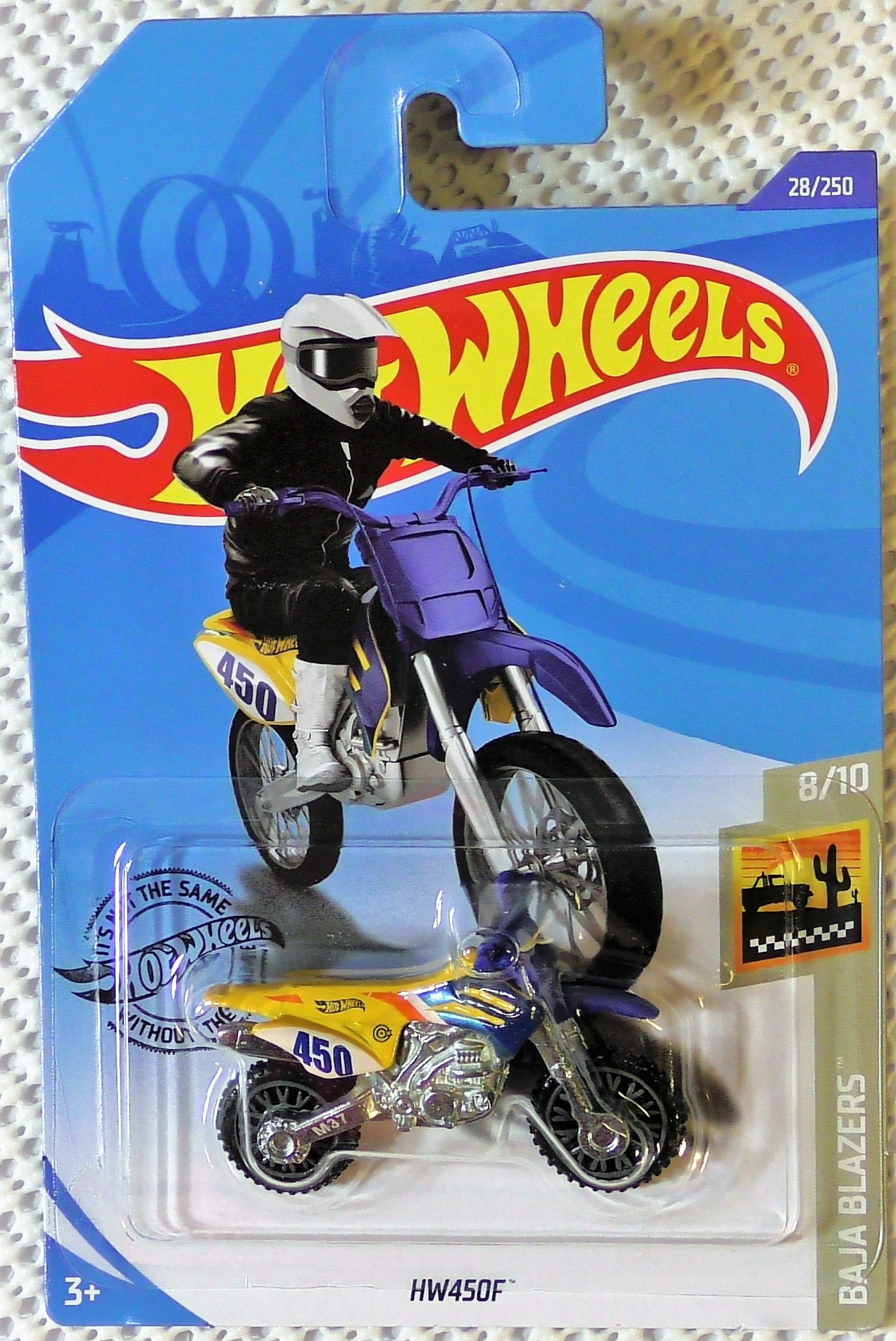 2020 Hot Wheels HW450F Motocross Racing Bike Baja Blazers Motorcycle Twin Set